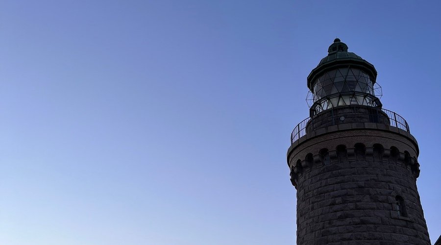 Før solnedgang ved Hammer fyr