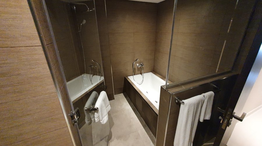 Three Bedroom - Master Bedroom Bathroom with Bathtub