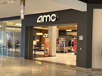 Theater 6, Row F, Seat 2 looking just over the wall - Picture of AMC  Dine-in Shops at Riverside 9, Hackensack - Tripadvisor