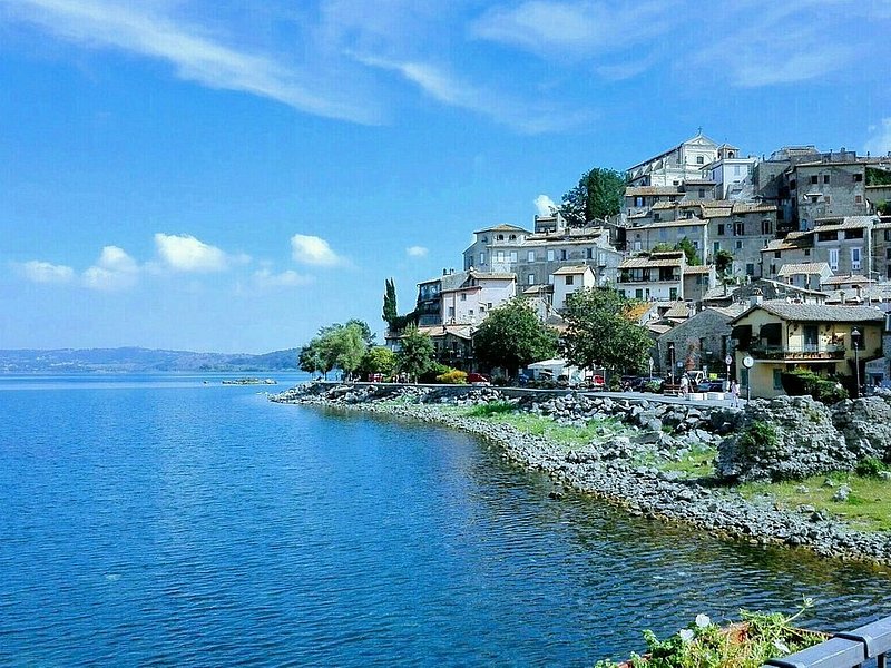 Volcanic lake at Bracciano