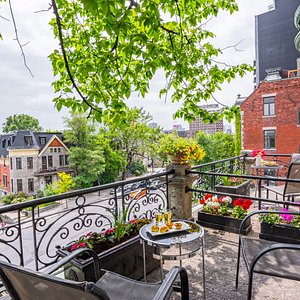 Hotel De Paris in Montreal, image may contain: City, Villa, Garden, Neighborhood
