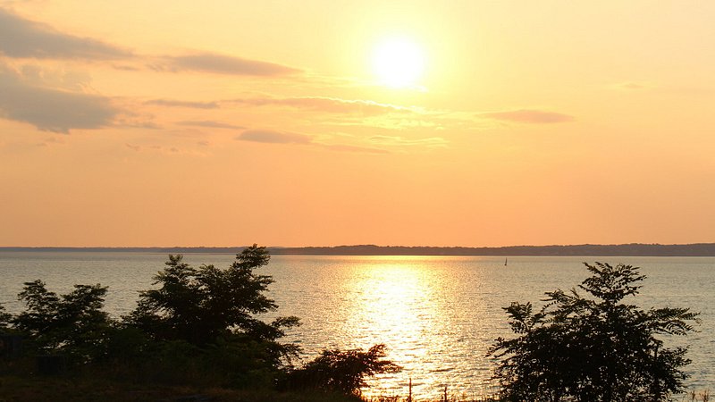 Sunset at Sag Harbor on Long Island, New York 
