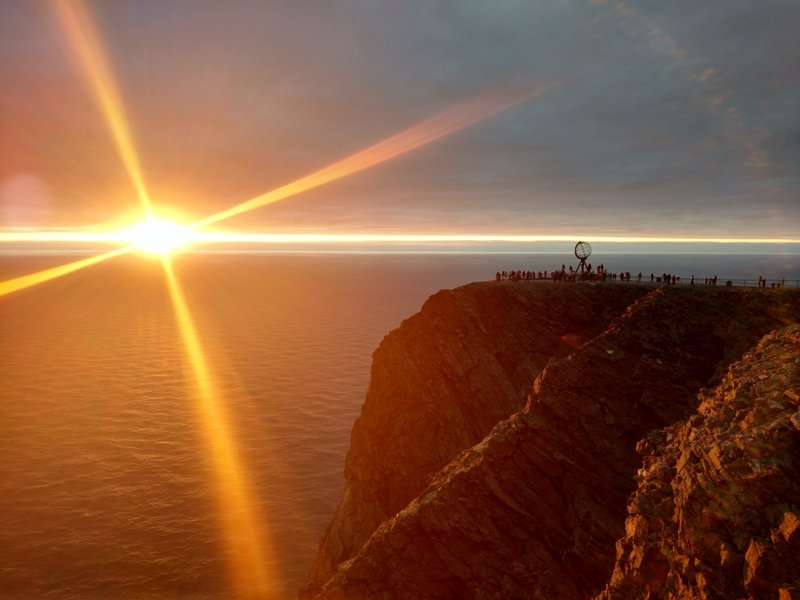 Northern Iceland. Midnight sun available as Framed Prints, Photos