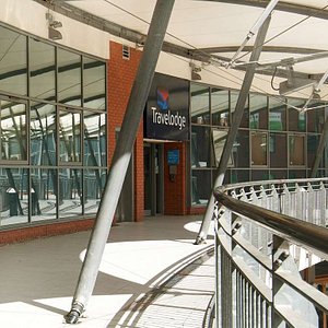 Travelodge Birmingham Central Broadway Plaza Hotel in Birmingham, image may contain: Terminal, Handrail, Path, Walkway