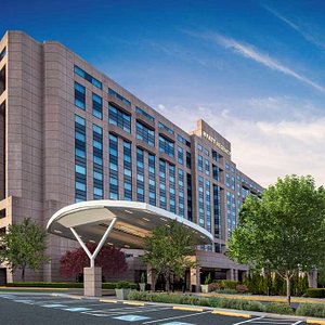 Hyatt Regency Dulles in Herndon, image may contain: Office Building, City, Urban, Condo