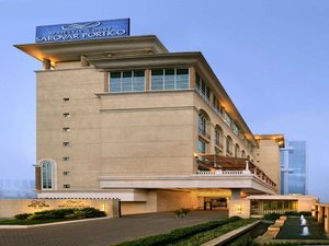 Majestic Court Sarovar Portico in Navi Mumbai, image may contain: Hotel, Office Building, City, Inn