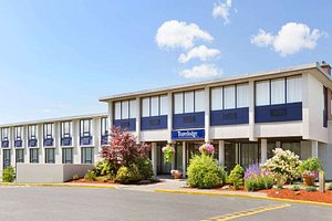 Travelodge Sydney in Cape Breton Island, image may contain: Office Building, Building, Architecture, Plant