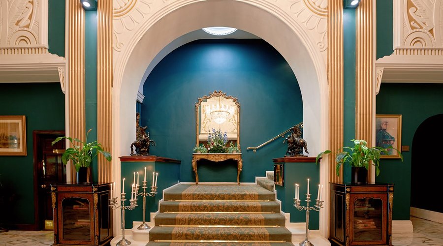 The lobby of the Imperial Hotel in the heart of Cork City. The hotel is known as the Grande Dame of Cork, is the first hotel in Cork and dates back to 1816.