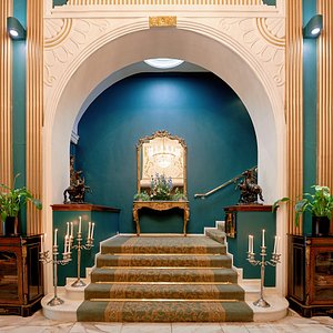 The lobby of the Imperial Hotel in the heart of Cork City. The hotel is known as the Grande Dame of Cork, is the first hotel in Cork and dates back to 1816.