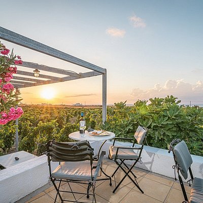 View from Domaine Sigalas winery in Santorini