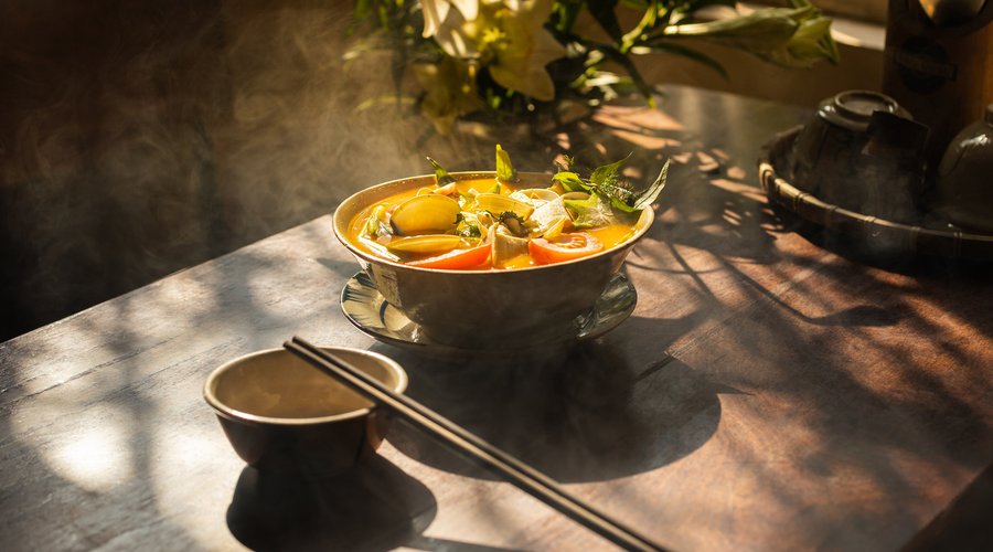 Canh nghêu thì là đậu mơ non