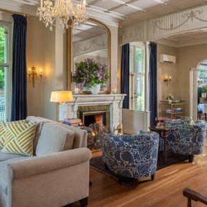 Landmark Inn in Cooperstown, image may contain: Grass, Villa, Housing, Lawn