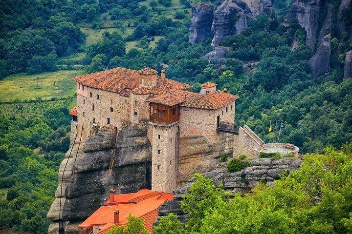 Meteora, em Tessália, na Grécia
