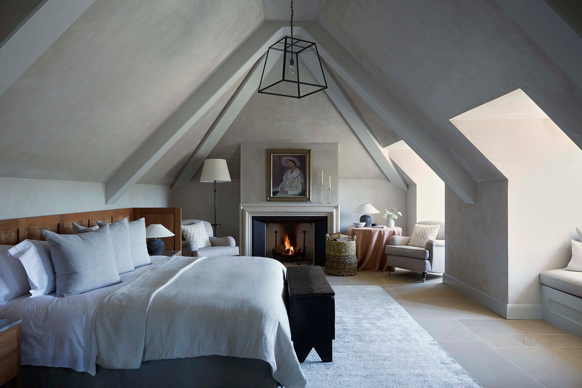 25 Einzigartige ECO LODGES: Resorts, Hütten, Baumhäuser, Kuppeln 21 Heckfield Place - room