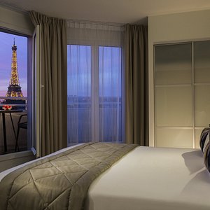 Studio with Eiffel Tower view and balcony, Citadines Tour Eiffel Paris