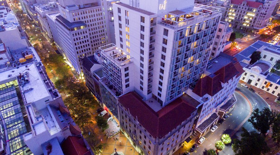 Exterior, aerial view of Taj Cape Town