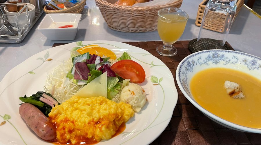 見た目は素敵な朝食