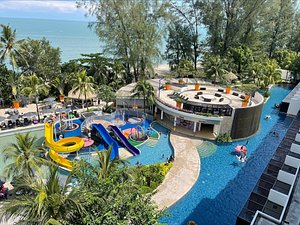 Hard Rock Hotel Penang in Penang Island, image may contain: Water, Water Park, Pool, Plant