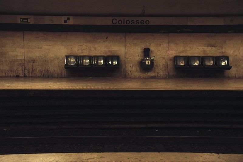 Colosseo metro station in Rome