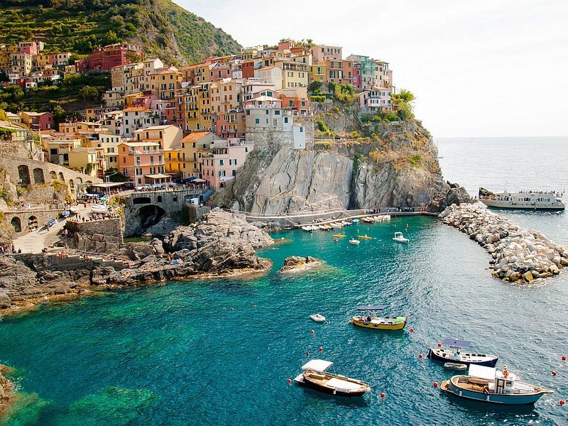 Coast of Cinque Terre in Italy