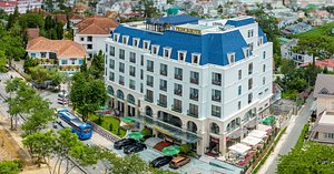 Dalat Prince Hotel in Da Lat, image may contain: City, Condo, Building, Urban