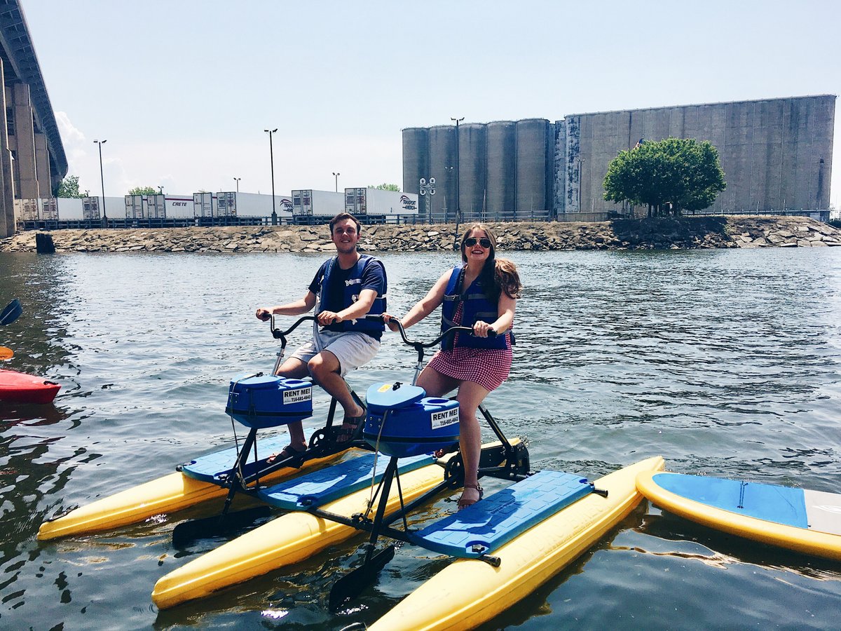 canalside water bikes