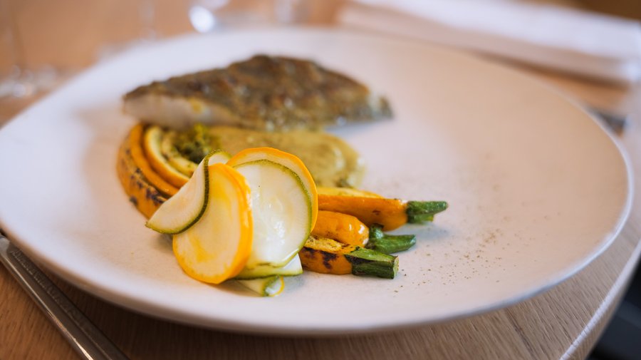Poisson BBQ et Courgettes