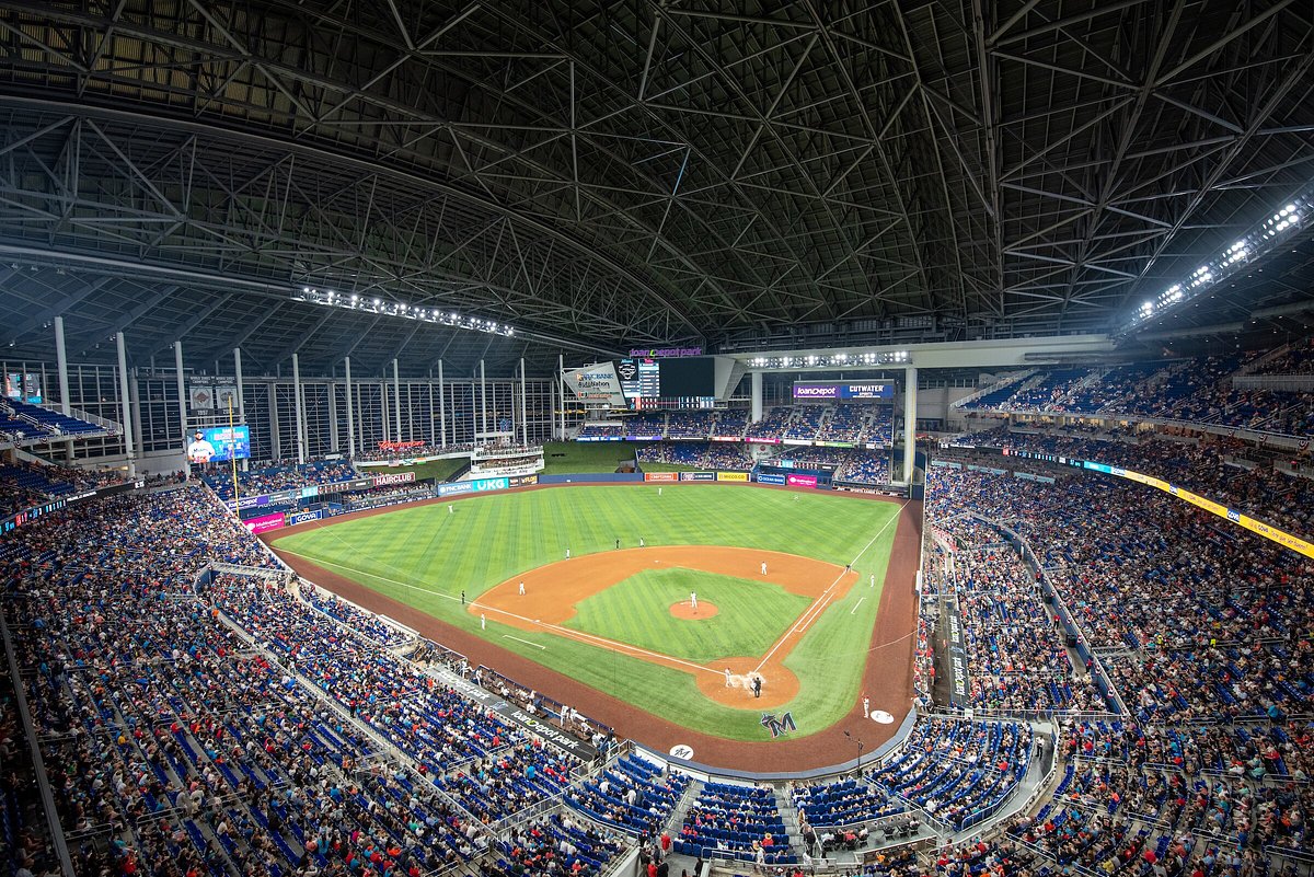 LoanDepot Park, section 40, row 8, home of Miami Marlins , page 1