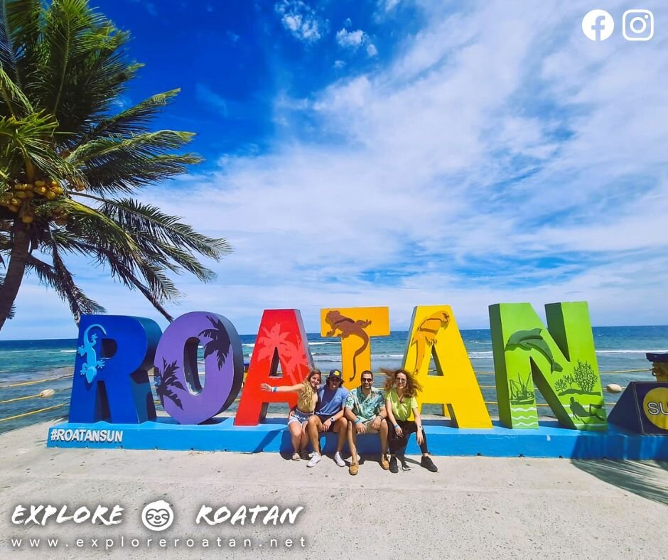 2022 Explore Roatan Tours   Roatan Sign 