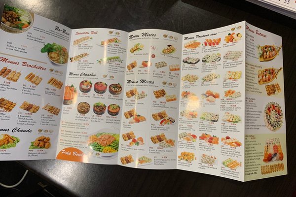 Menu - Picture of Okami Sushi Bistro Okami, Les Clayes-sous-Bois -  Tripadvisor