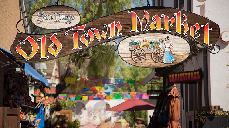 Old Town Market sign in San Diego 
