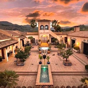 Alhambra-inspired courtyard of La Esperanza Granada. Photo taken by top Hollywood photographer John Russo.