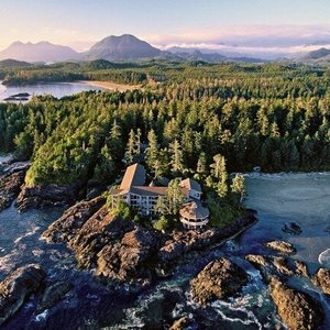 Aerial view of the Wickaninnish Inn
