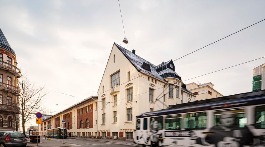The valuable former warehouse building completed in 1907 is designed by legendary architect Selim A. Lindqvist. 

The property is completely renovated with the respect of historical architectural characters from most interesting Art Nouveau era of Helsinki!