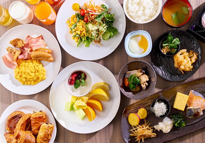 Breakfast included - menu at adjacent Denny's - Picture of JR-East Hotel  Mets Komagome - Tripadvisor