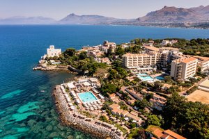 Domina Zagarella Sicily in Sicily, image may contain: Sea, Building, Waterfront, Resort