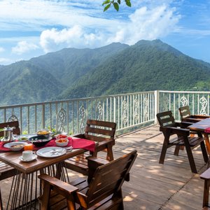 Enjoy your breakfast with mountain view