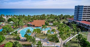 Hotel Puntarena Playa Caleta in Cuba, image may contain: Hotel, Resort, Summer, Pool