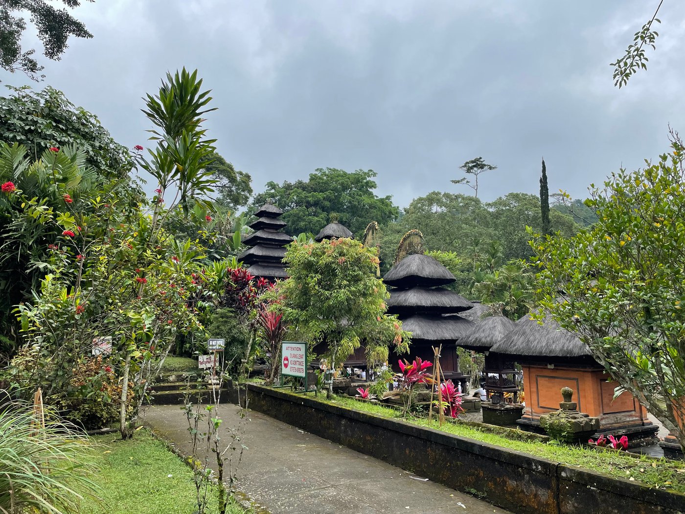 Temple courtyard with carved stone structures