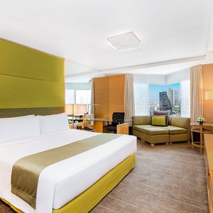 1 King Bed Standard City View by 36 sqm room with free high speed Wi-Fi.