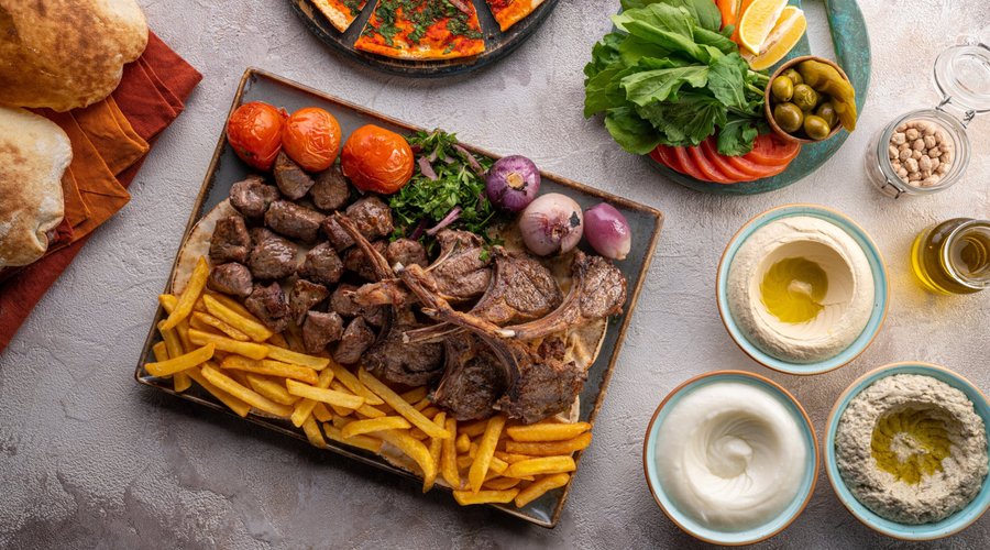 Al Farah Mix Grill

Meat tikka, Shish Tawouk, Kebab, Lamb Chops and Arayes.