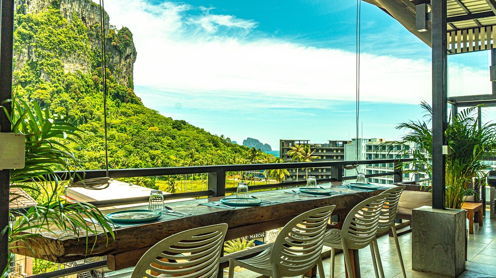 restaurante com vista em Krabi.