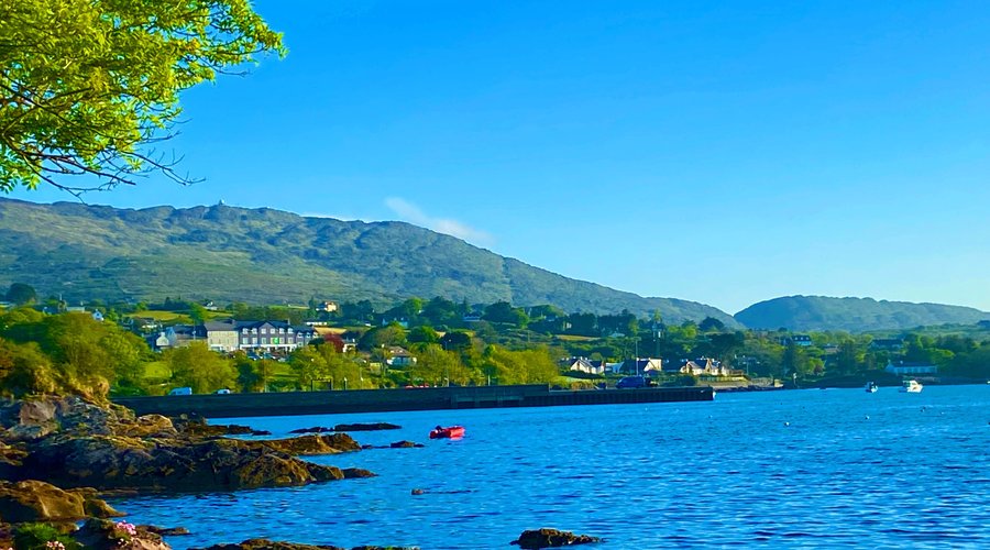 Nestled at the foot of Mount Gabriel overlooking Schull Harbour