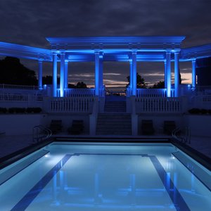 The Roman Bath at night