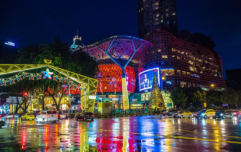 Orchard road christmas light ups in Singapore