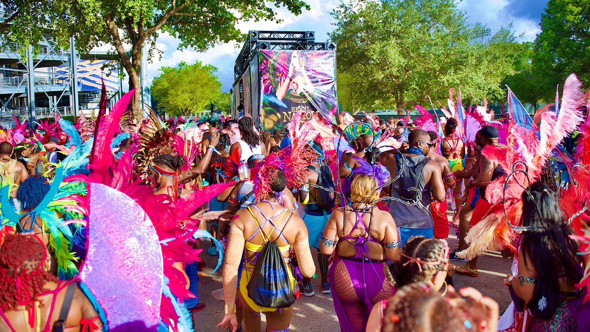 Festival participants at the Miami Carnival 