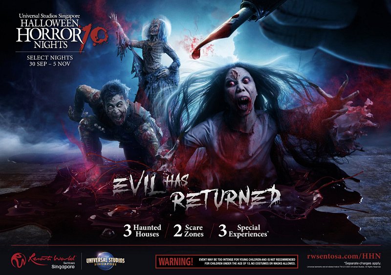Halloween Horror Nights 10 Singapore poster
