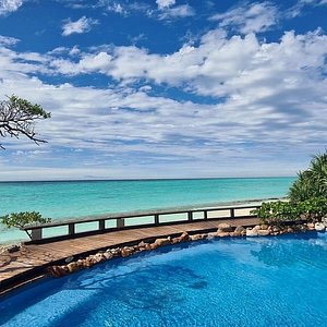 View of the Great Barrier Reef from the pool