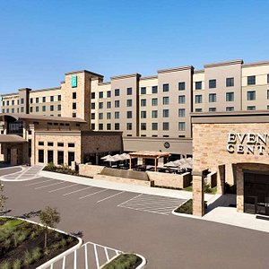 Embassy Suites by Hilton San Antonio Brooks Hotel & Spa in San Antonio, image may contain: Hotel, Office Building, City, Inn