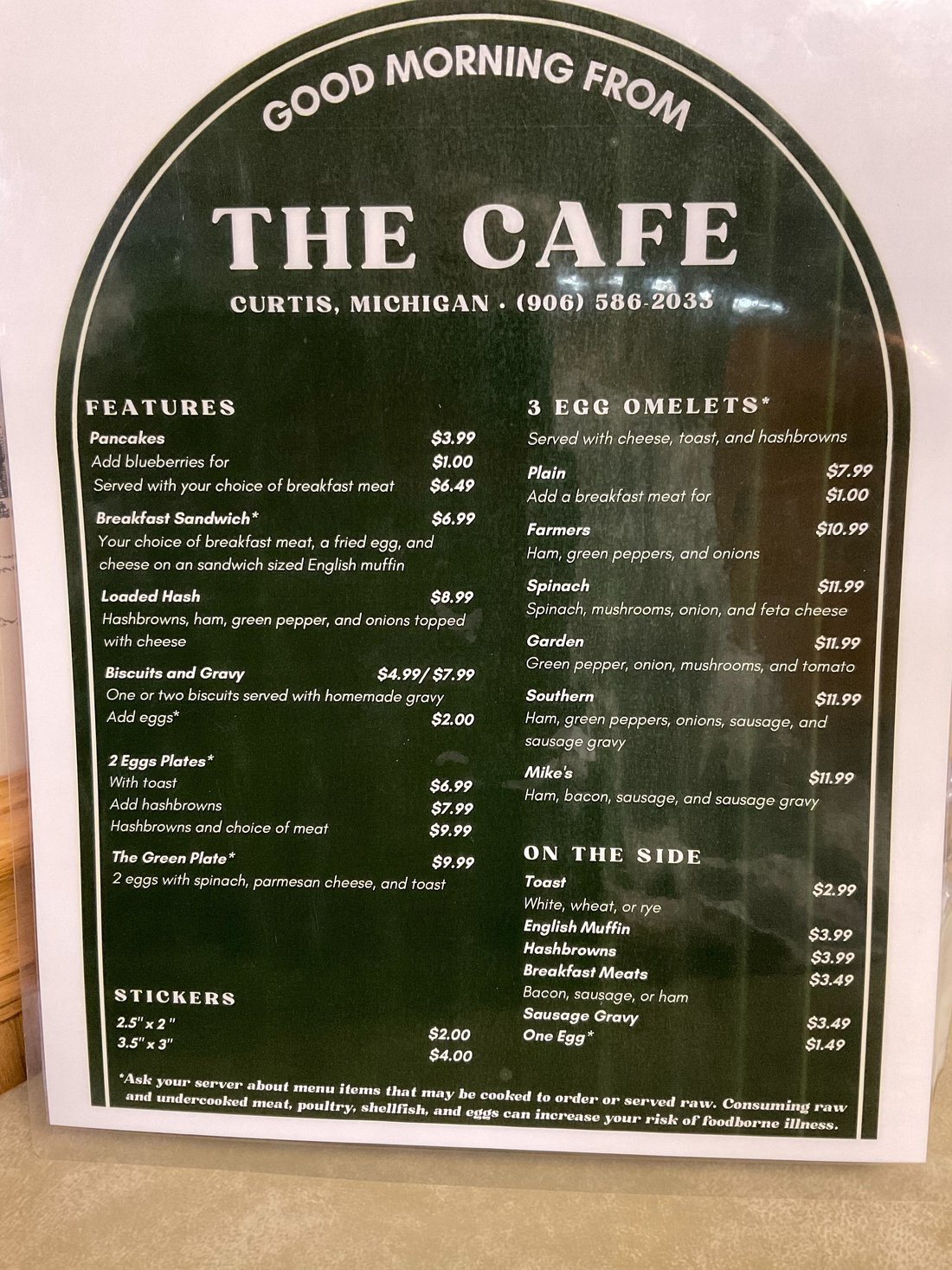 THE CAFE, Curtis Restaurant Avis, Numéro de Téléphone & Photos